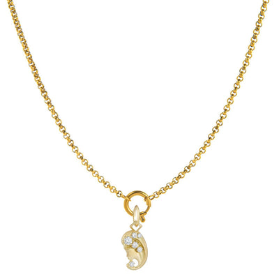 Diamond-Embellished Zodiac Symbol Necklace - Virgo - image 6