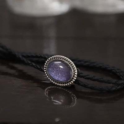 Glitter Purple Gem Retro Metal Bolo Ties - image 2