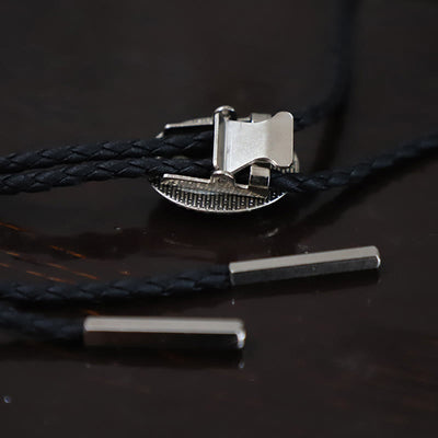 Glitter Purple Gem Retro Metal Bolo Ties - image 8