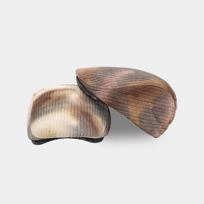 Men's Corduroy Tie-Dye Retro Winter Beret Hat - image 5