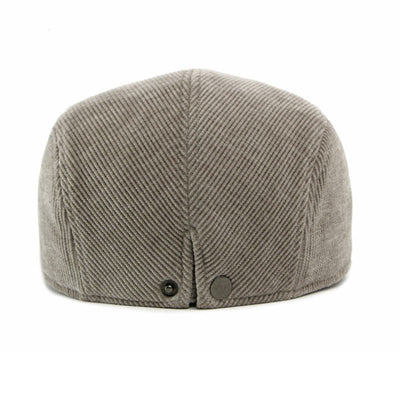 Modern Contrasting Brim Corduroy Flat Top Beret Hat - image 7