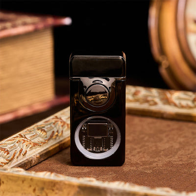 Men's Voice Gravity Sensor Dual Flame LED Display Lighter - image 3