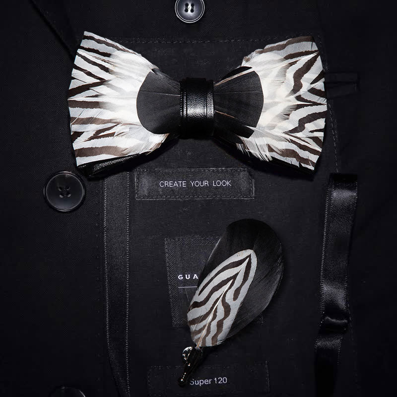 WHITE FEATHER BOW TIES – FloralTrip