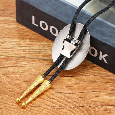 Clearance: Retro Creative Gold Western Horse Head Bolo Tie