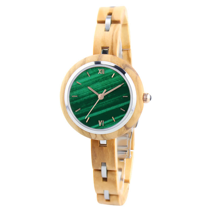 Women's Noble Thin Strap Wooden Watch