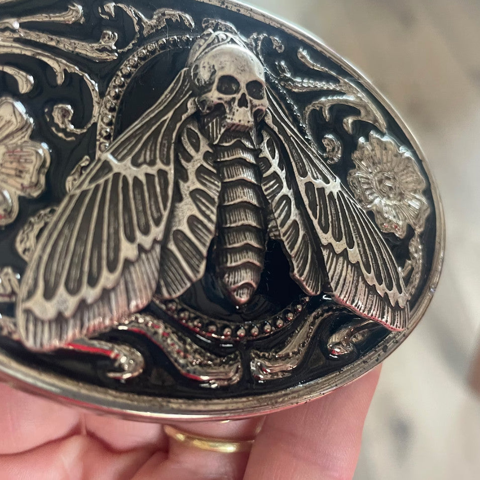 Women's Dead Moth Relief Western Leather Belt