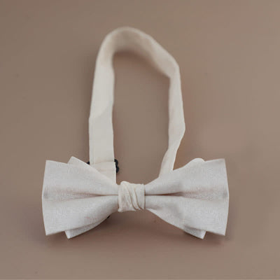 Men's Glitter Rhinestone Double Layer Pointy Bow Tie