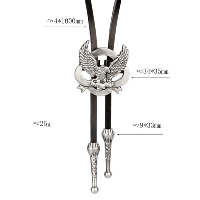 Western Charming Flying Eagle Bolo Tie
