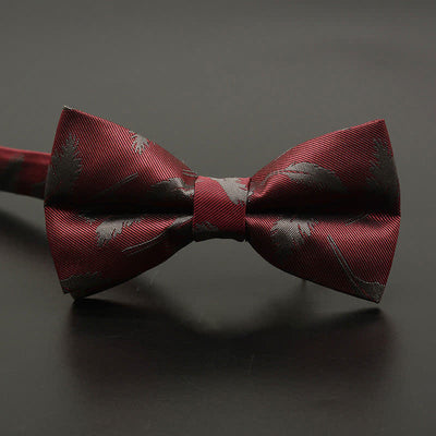 Men's Feather Floral Pattern Casual Daily Bow Tie