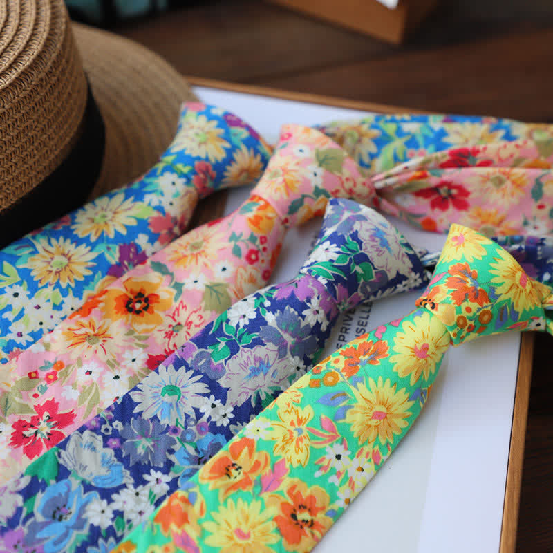 Men's Vintage Liberal Floral Necktie