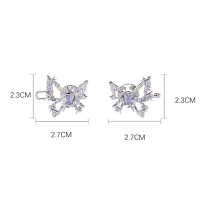 Women's Colorful Zircon Dream Butterfly Belt Clip