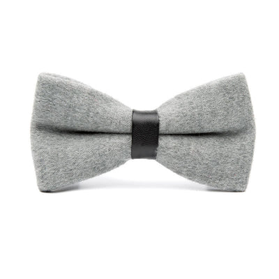 Men's Vintage Wool Solid Color Bow Tie