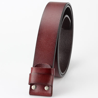 DIY Unisex Hip Hop Initial Letter Embossment Buckle Leather Belt