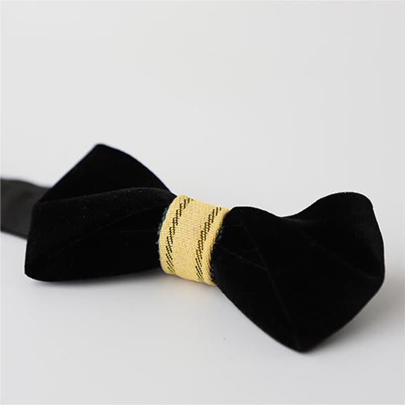 Men's Twisting Velvet Bow Tie