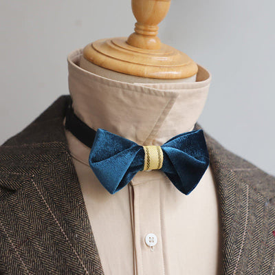 Men's Twisting Velvet Bow Tie