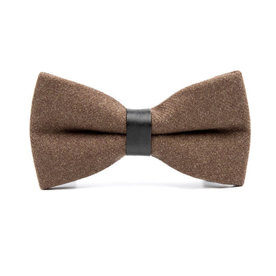 Men's Vintage Wool Solid Color Bow Tie