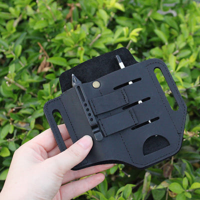 Practical 3 In 1 Tools Waist Holster Leather Belt Bag