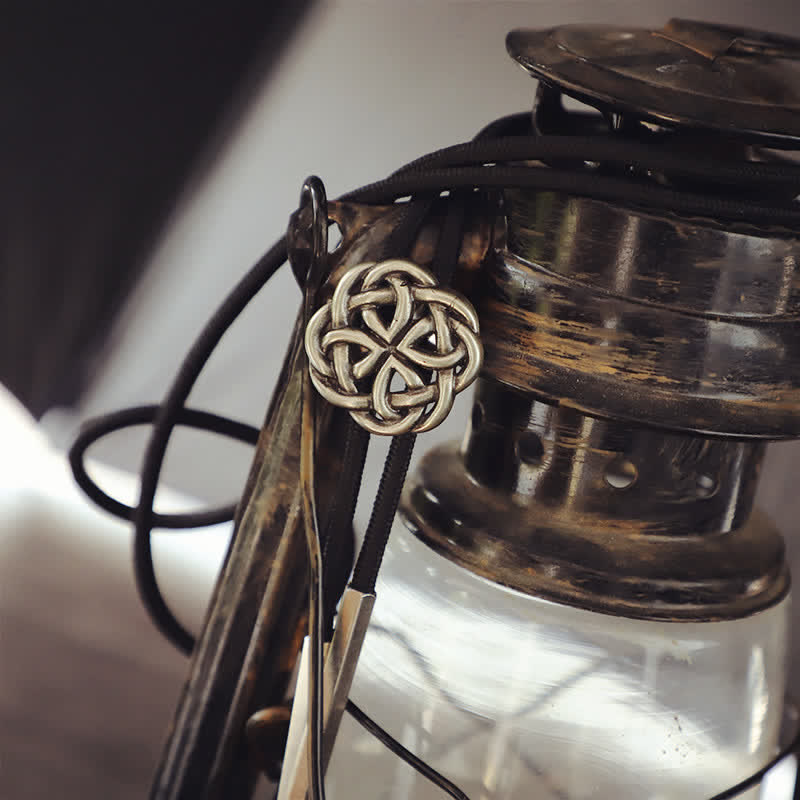 Vintage Celtic Knot Hollow Exotic Bolo Tie