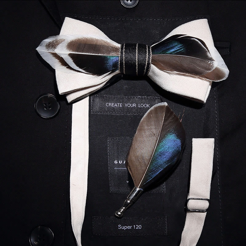 WHITE FEATHER BOW TIES – FloralTrip