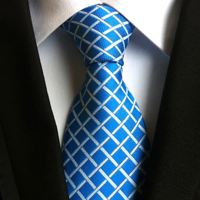 Men's Bright Woven Checked Necktie
