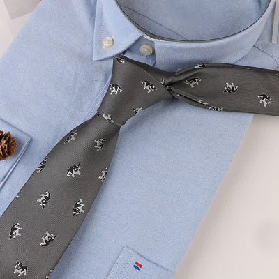 Men's Vintage Geometric Floral Motifs Necktie