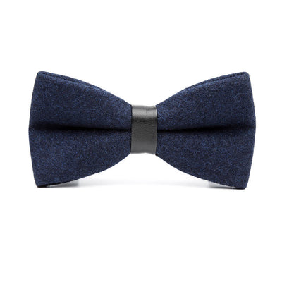 Men's Vintage Wool Solid Color Bow Tie