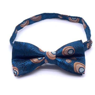 Men's Peacock Feather Pattern Bow Tie