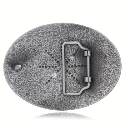 DIY Unisex Hip Hop Initial Letter Embossment Buckle Leather Belt