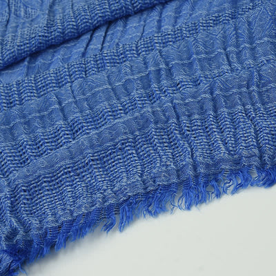Men's Versatile Diamond Plaid Raw Edge Scarf